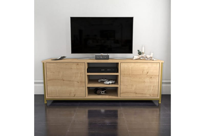 Andifli Tv-bänk 140x50,8 cm - Guld - Möbler - Vardagsrum - Tv-möbler & mediamöbler - Tv-bänkar