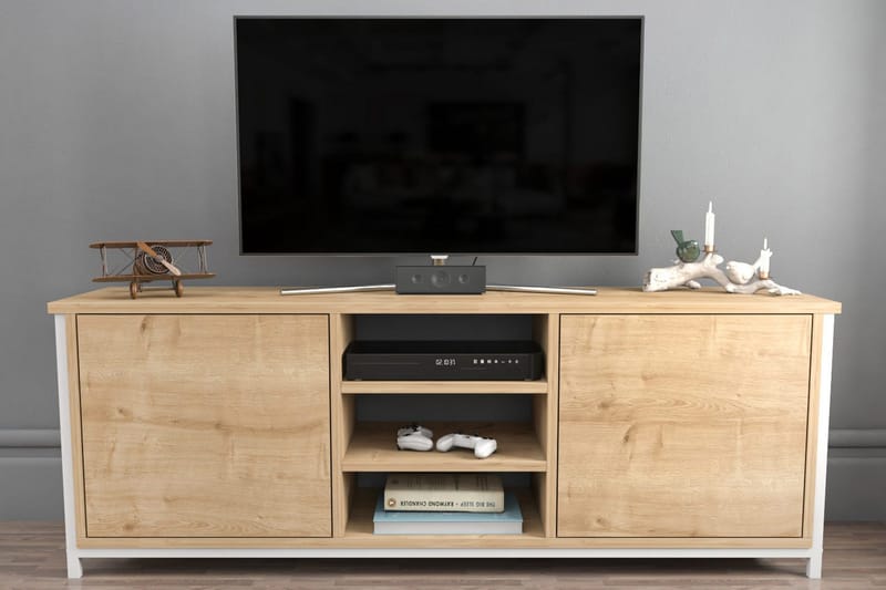Andifli Tv-bänk 140x50,8 cm - Vit - Möbler - Vardagsrum - Tv-möbler & mediamöbler - Tv-bänkar