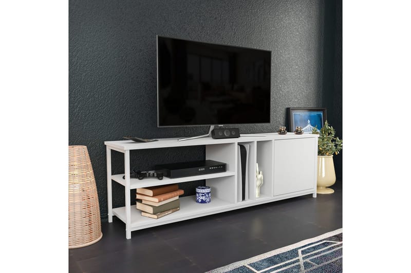 Andifli Tv-bänk 140x50,8 cm - Vit - Möbler - Vardagsrum - Tv-möbler & mediamöbler - Tv-bänkar