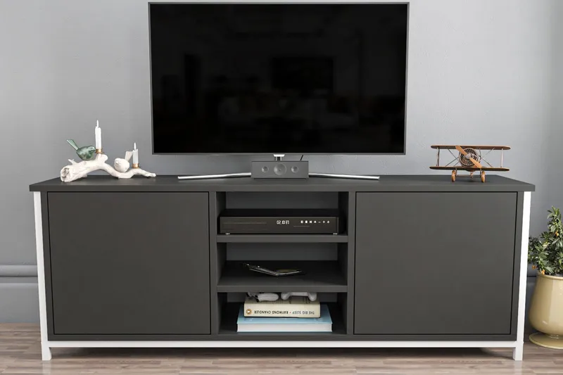 Andifli Tv-bänk 140x50,8 cm - Vit - Möbler - Vardagsrum - Tv-möbler & mediamöbler - Tv-bänkar