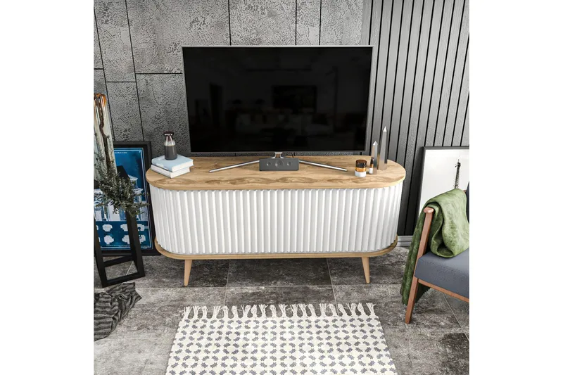 Andifli Tv-bänk 140x64 cm - Brun - Möbler - Vardagsrum - Tv-möbler & mediamöbler - Tv-bänkar