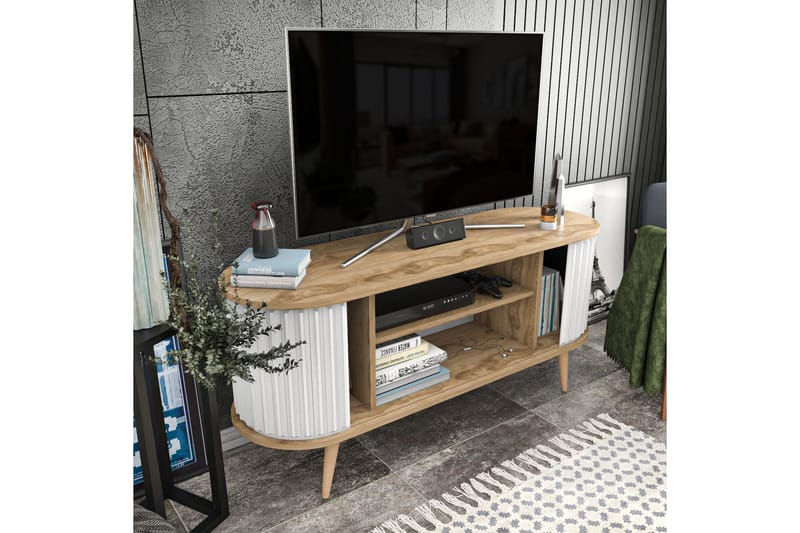 Andifli Tv-bänk 140x64 cm - Brun - Möbler - Vardagsrum - Tv-möbler & mediamöbler - Tv-bänkar