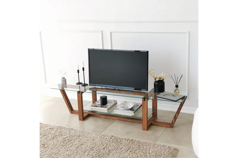 Andifli Tv-bänk 158x35 cm - Brun - Möbler - Vardagsrum - Tv-möbler & mediamöbler - Tv-bänkar