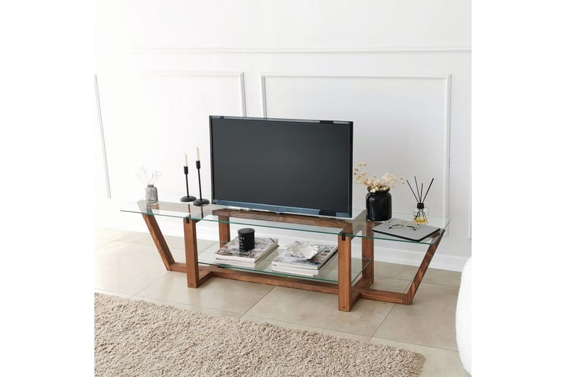 Andifli Tv-bänk 158x35 cm - Brun - Möbler - Vardagsrum - Tv-möbler & mediamöbler - Tv-bänkar