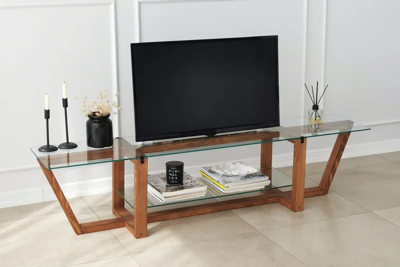 Andifli Tv-bänk 158x35 cm - Brun - Möbler - Vardagsrum - Tv-möbler & mediamöbler - Tv-bänkar