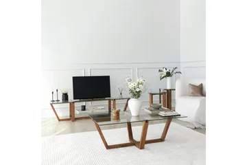 Andifli Tv-bänk 158x35 cm - Brun - Möbler - Vardagsrum - Tv-möbler & mediamöbler - Tv-bänkar