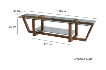 Andifli Tv-bänk 158x35 cm - Brun - Möbler - Vardagsrum - Tv-möbler & mediamöbler - Tv-bänkar