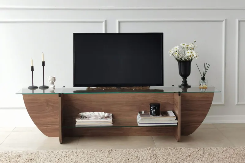 Andifli Tv-bänk 158x40 cm - Brun - Möbler - Vardagsrum - Tv-möbler & mediamöbler - Tv-bänkar