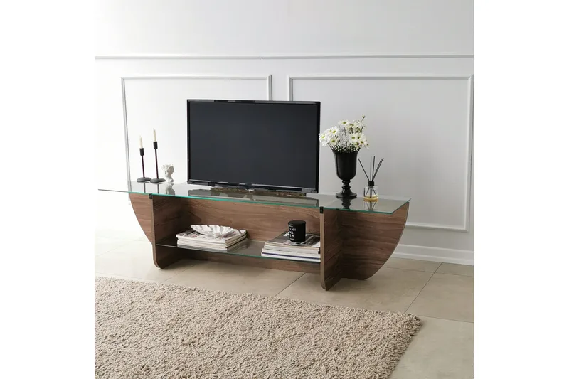 Andifli Tv-bänk 158x40 cm - Brun - Möbler - Vardagsrum - Tv-möbler & mediamöbler - Tv-bänkar