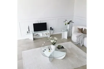 Andifli Tv-bänk 158x40 cm - Vit - Möbler - Vardagsrum - Tv-möbler & mediamöbler - Tv-bänkar