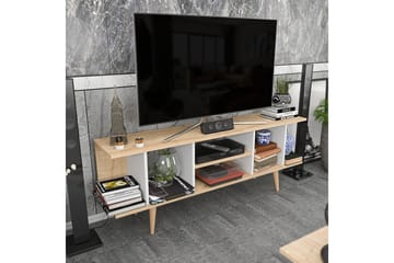 Andifli TV-bänk 160 cm med Förvaring i Trä med Plastben - Beige - Möbler - Vardagsrum - Tv-möbler & mediamöbler - Tv-bänkar