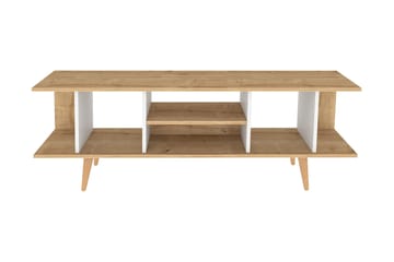 Andifli TV-bänk 160 cm med Förvaring i Trä med Plastben - Beige - Möbler - Vardagsrum - Tv-möbler & mediamöbler - Tv-bänkar