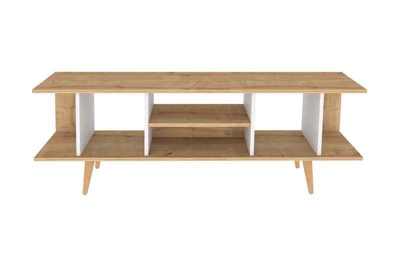 Andifli TV-bänk 160 cm med Förvaring i Trä med Plastben - Beige - Möbler - Vardagsrum - Tv-möbler & mediamöbler - Tv-bänkar