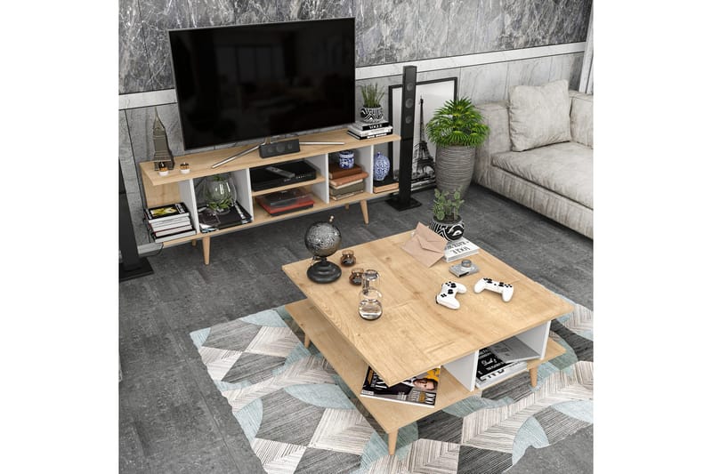 Andifli Tv-bänk 160x38,6 cm - Blå - Möbler - Vardagsrum - Tv-möbler & mediamöbler - Tv-bänkar