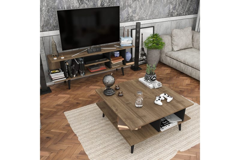 Andifli Tv-bänk 160x38,6 cm - Brun - Möbler - Vardagsrum - Tv-möbler & mediamöbler - Tv-bänkar