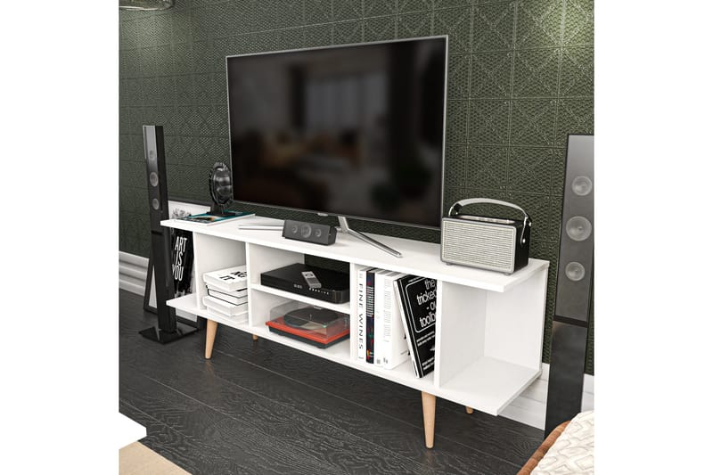 Andifli Tv-bänk 160x38,6 cm - Vit - Möbler - Vardagsrum - Tv-möbler & mediamöbler - Tv-bänkar