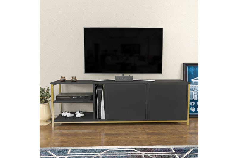 Andifli Tv-bänk 160x50,8 cm - Antracit - Möbler - Vardagsrum - Tv-möbler & mediamöbler - Tv-bänkar