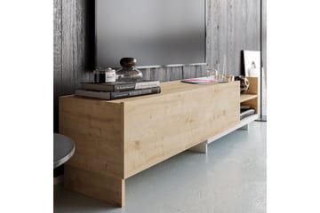 Andifli Tv-bänk 165x41 cm med Förvaring i Trä - Beige - Möbler - Vardagsrum - Tv-möbler & mediamöbler - Tv-bänkar