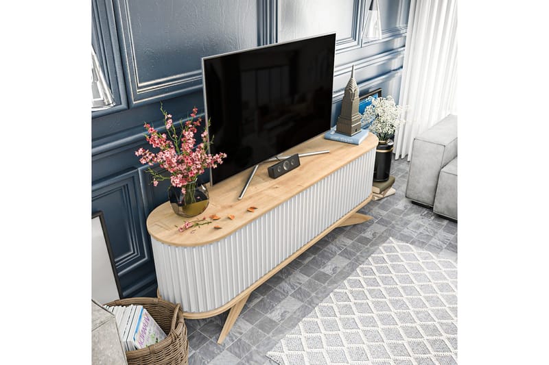 Andifli Tv-bänk 180x60 cm - Blå - Möbler - Vardagsrum - Tv-möbler & mediamöbler - Tv-bänkar