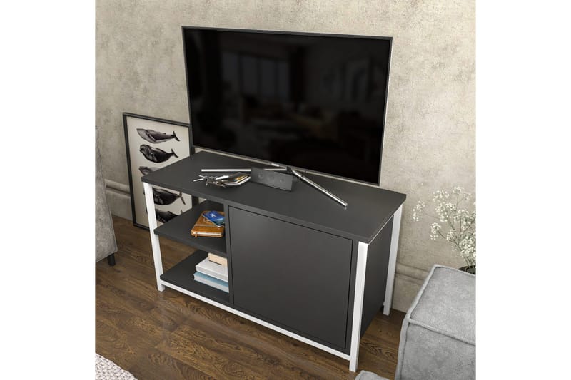 Andifli Tv-bänk 89,6x50,8 cm - Vit - Möbler - Vardagsrum - Tv-möbler & mediamöbler - Tv-bänkar