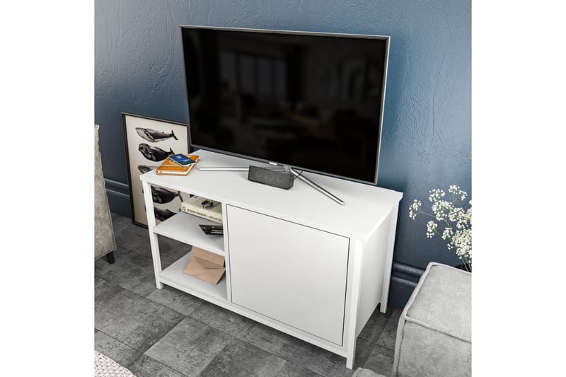Andifli Tv-bänk 89,6x50,8 cm - Vit - Möbler - Vardagsrum - Tv-möbler & mediamöbler - Tv-bänkar