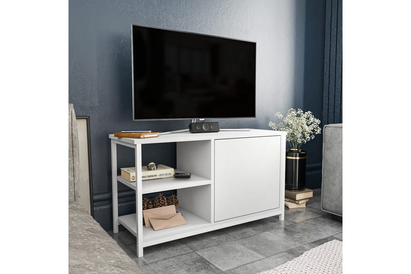 Andifli Tv-bänk 89,6x50,8 cm - Vit - Möbler - Vardagsrum - Tv-möbler & mediamöbler - Tv-bänkar