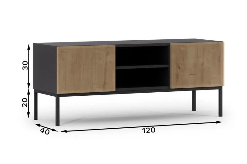 Anjal Tv-bänk 40 cm - Ek - Möbler - Vardagsrum - Tv-möbler & mediamöbler - Tv-bänkar