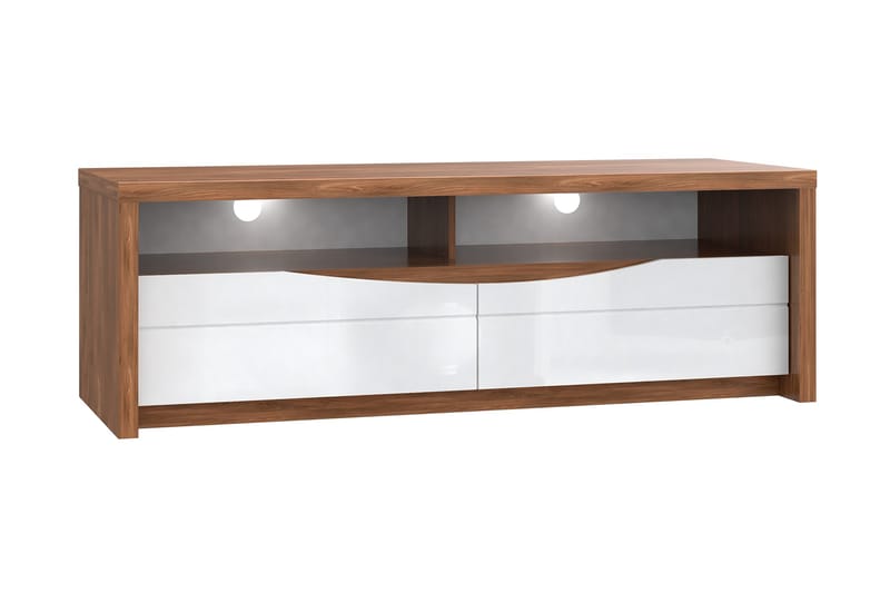 ARIEYANA TV-Bänk 148 cm Brun/Vit - Möbler - Vardagsrum - Tv-möbler & mediamöbler - Tv-bänkar