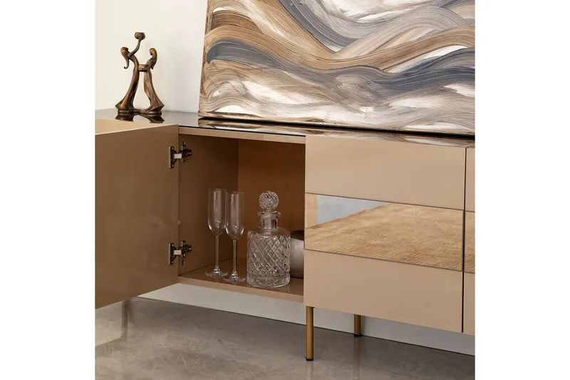 Arioch Tv-bänk 180 cm - Brons - Möbler - Vardagsrum - Tv-möbler & mediamöbler - Tv-bänkar