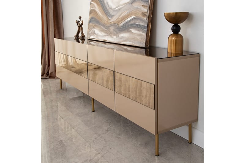 Arioch Tv-bänk 180 cm - Brons - Möbler - Vardagsrum - Tv-möbler & mediamöbler - Tv-bänkar