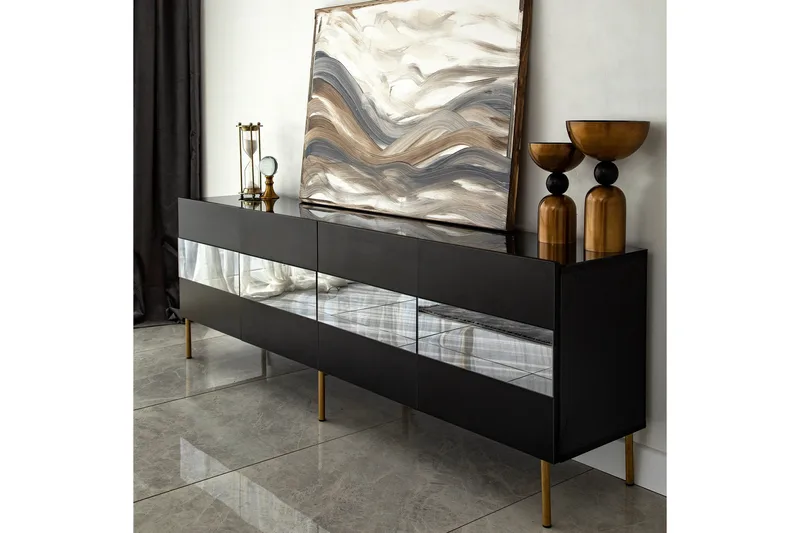 Arioch Tv-bänk 180 cm - Grå - Möbler - Vardagsrum - Tv-möbler & mediamöbler - Tv-bänkar