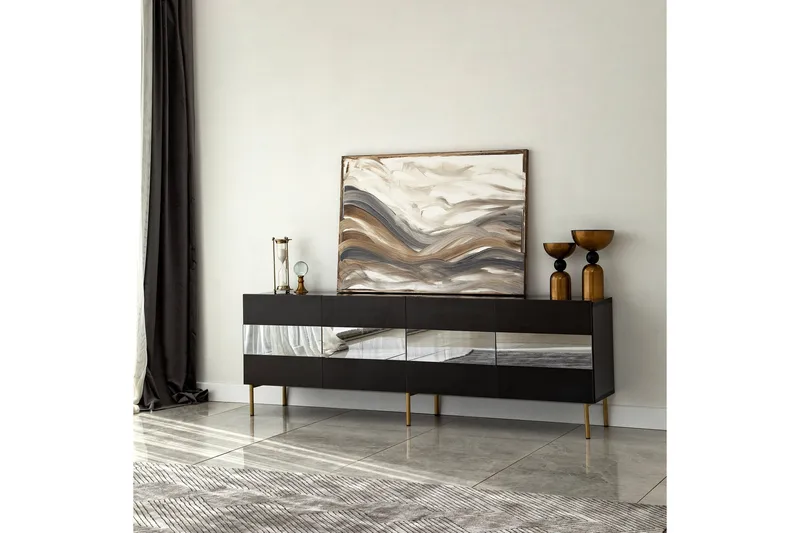 Arioch Tv-bänk 180 cm - Grå - Möbler - Vardagsrum - Tv-möbler & mediamöbler - Tv-bänkar