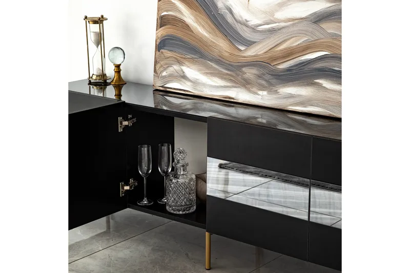 Arioch Tv-bänk 180 cm - Grå - Möbler - Vardagsrum - Tv-möbler & mediamöbler - Tv-bänkar