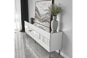 Arioch Tv-bänk 180 cm - Silver - Möbler - Vardagsrum - Tv-möbler & mediamöbler - Tv-bänkar