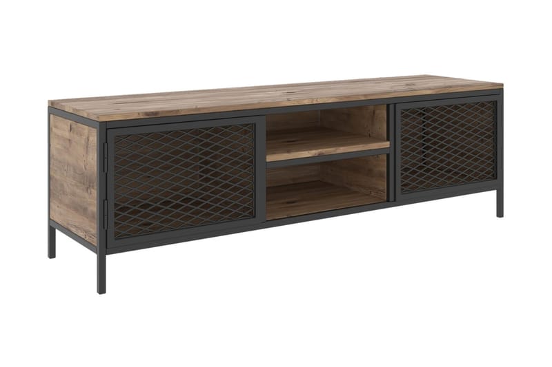 ARKFELD TV-Bänk 150 cm Ek/Svart - Möbler - Vardagsrum - Tv-möbler & mediamöbler - Tv-bänkar