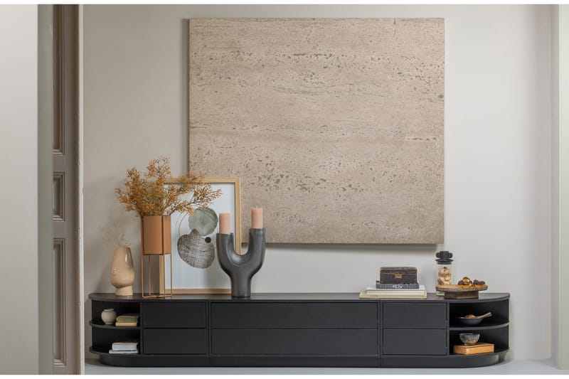 Arteksio TV-bänk 78 cm Höger - Kolsvart - Möbler - Vardagsrum - Tv-möbler & mediamöbler - Tv-bänkar