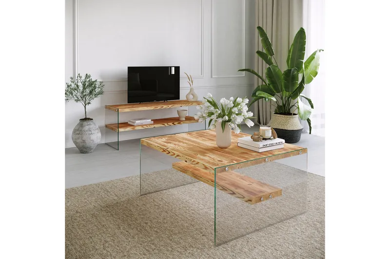 Assanisa Tv-bänk 120 cm - Natur - Möbler - Vardagsrum - Tv-möbler & mediamöbler - Tv-bänkar