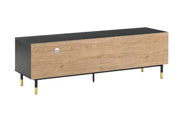 Assaria TV-bänk 150x40 cm - Svart/Ljust Trä - Möbler - Vardagsrum - Tv-möbler & mediamöbler - Tv-bänkar