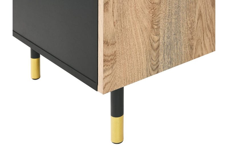 Assaria TV-bänk 150x40 cm - Svart/Ljust Trä - Möbler - Vardagsrum - Tv-möbler & mediamöbler - Tv-bänkar