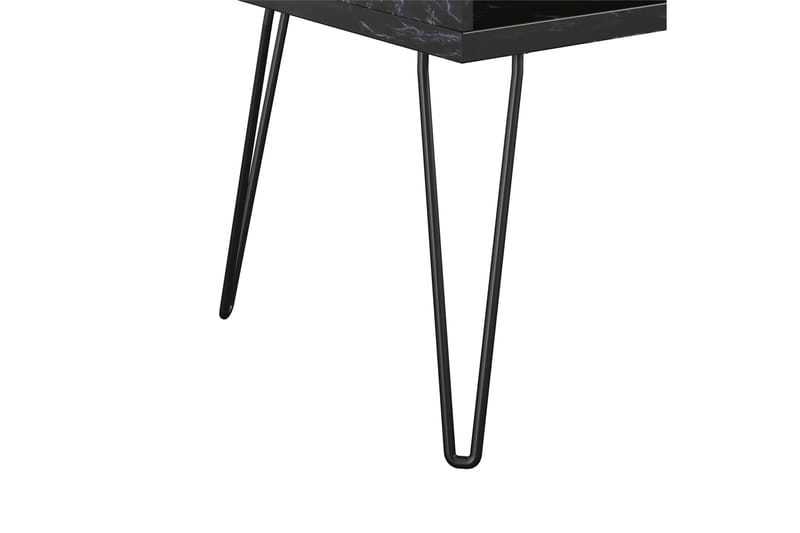 Athena Tv-bänk 107x50 cm Svart/Marmormönster - Novogratz - Möbler - Vardagsrum - Tv-möbler & mediamöbler - Tv-bänkar