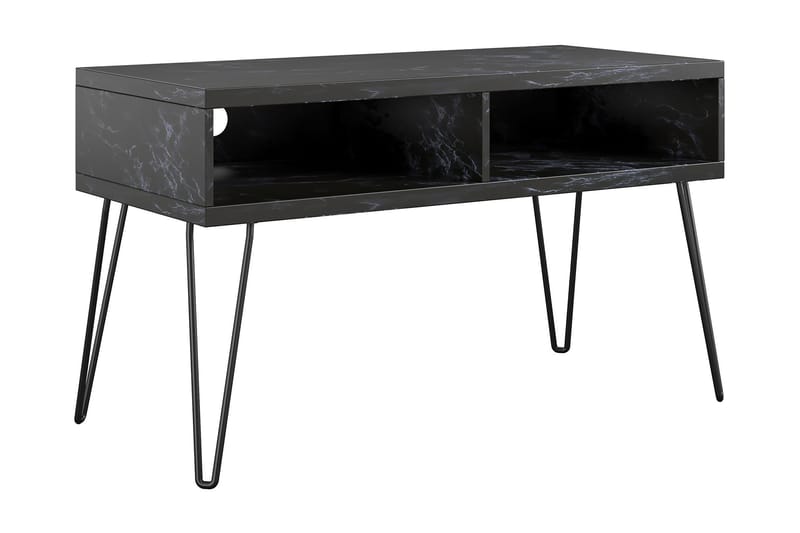 ATHENA Tv-bänk 107x50 cm Svart/Marmormönster - Novogratz - Möbler - Vardagsrum - Tv-möbler & mediamöbler - Tv-bänkar