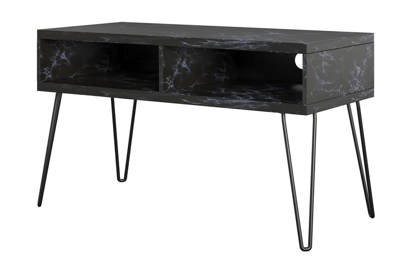 Athena Tv-bänk 107x50 cm Svart/Marmormönster - Novogratz - Möbler - Vardagsrum - Tv-möbler & mediamöbler - Tv-bänkar