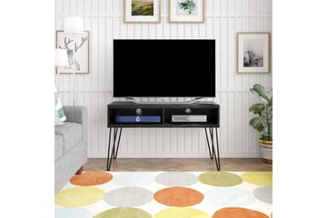 Athena Tv-bänk 107x50 cm Svart/Marmormönster - Novogratz - Möbler - Vardagsrum - Tv-möbler & mediamöbler - Tv-bänkar