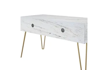 Athena Tv-bänk 107x50 cm Vit/Marmormönster - Novogratz - Möbler - Vardagsrum - Tv-möbler & mediamöbler - Tv-bänkar
