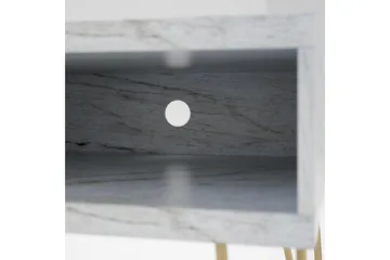 Athena Tv-bänk 107x50 cm Vit/Marmormönster - Novogratz - Möbler - Vardagsrum - Tv-möbler & mediamöbler - Tv-bänkar