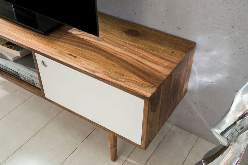 BALOR TV-Bänk 140 cm Brun - Möbler - Vardagsrum - Tv-möbler & mediamöbler - Tv-bänkar