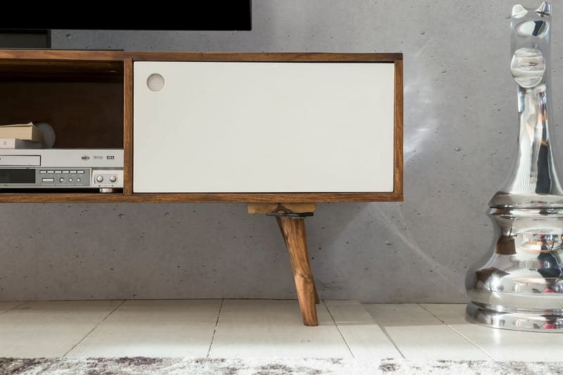 BALOR TV-Bänk 140 cm Brun - Möbler - Vardagsrum - Tv-möbler & mediamöbler - Tv-bänkar