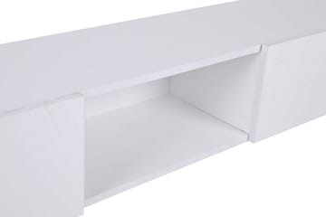Bawinkel Vägghängd Tv-bänk 180 cm med Förvaring i Målat Trä - Vit - Möbler - Vardagsrum - Tv-möbler & mediamöbler - Tv-bänkar