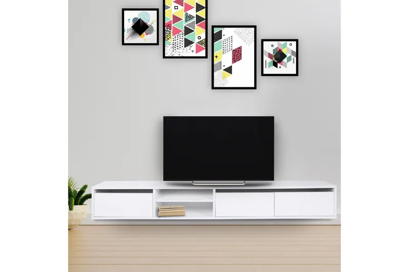 Belgium Tv-bänk 180 cm - Vit - Möbler - Vardagsrum - Tv-möbler & mediamöbler - Tv-bänkar