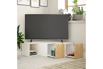 Bodsjö TV-Bänk 92 cm - Vit/Brun - Möbler - Vardagsrum - Tv-möbler & mediamöbler - Tv-bänkar
